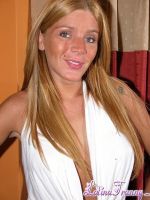 Azul melina Incredibly able blonde shemale showing her