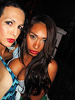 Crazy trannies outdoors Dirty Nicole posing with a tranny.