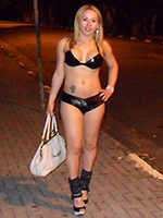 Nikki and other street sluts Nikki with TS street sluts.