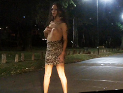 Nikki is a street prostitute. Naughty Nikki posing as a street prostitute
