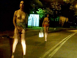 Ts street sluts Seductive Nikki working on the streets. 